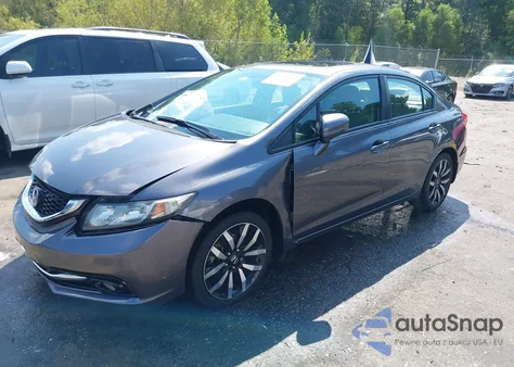 2015 Honda Civic Ex-L from USA, damaged, VIN 2HGFB2F96FH503494